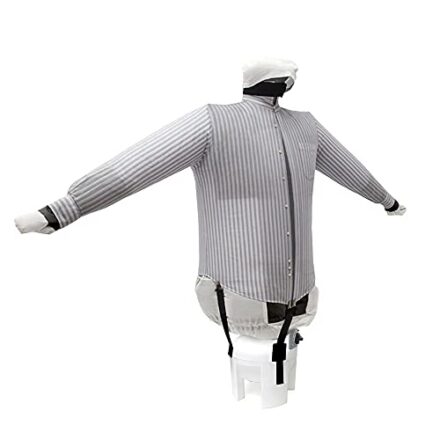 Bügelpuppe energiesparendes Modell trocknet und bügelt automatisch Hemden Blusen Polos Pullovern mit warmer Luft Bügelstation 2 Programme Energieklasse A++ SA03 INOX  